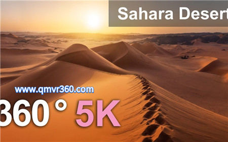 360°全景VR视频：阿尔及利亚撒哈拉沙漠VR航拍隔壁无人区风景_超清 4K 1026-06