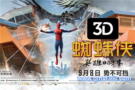 3D电影《蜘蛛侠:英雄归来》左右3D版 VR电影 中文配音中文字幕 1080P