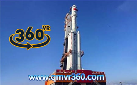 360全景VR视频：天舟一号火箭点火前倒计时 模糊1080P 0120-12