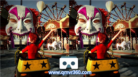 3DVR视频：恐怖游乐场过山车VR体验 左右格式VR视频 1031-01
