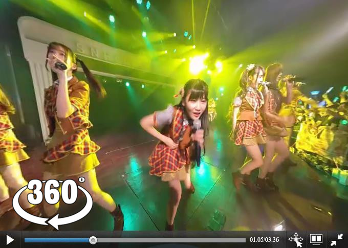 360°VR全景视频：SNH48舞台秀现场演唱会VR版