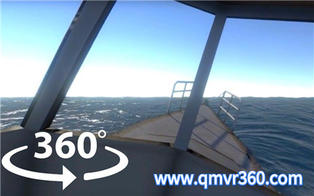 360°全景VR视频：海上沉船体验VR船只侧翻沉没水里_超清 4K 1024-05
