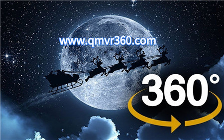 360°全景VR视频：乘上热气球，帮圣诞老人送礼物VR飞行太空飞翔 _超清 4K 1024-06