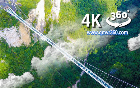 360°全景VR视频：VR飞跃张家界峡谷玻璃桥景区旅游_超清 4K 1028-10