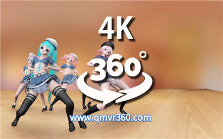 360°全景VR视频：二次元少女热舞  卡通动画手办少女跳宅舞_超清 4K 1028-11