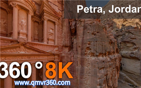 360°全景VR视频：佩特拉古城VR约旦旅行观光古代文明建筑风景区_超清 4K 1027-12