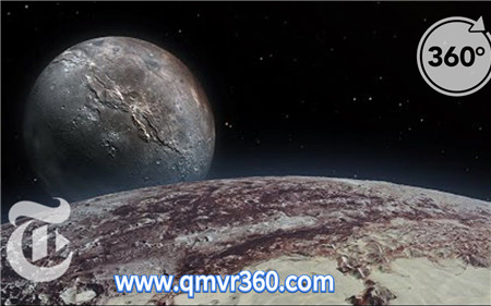 360°全景VR视频：寻找冥王星的冰冷之心 VR科普宇宙银河行星_超清 4K 1025-08