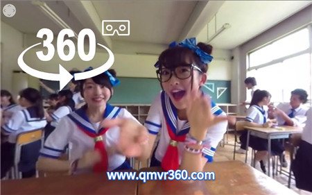 360°全景VR视频：体验在日本学校的一天VR少女JK日本女学生体操服 MAKOMINA 双子少女组合  超清4K 1116-30