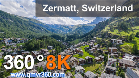 360°全景VR视频：瑞士采尔马特马特洪峰VR之旅旅行景区 超清4K 1129-21