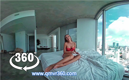 360°全景VR视频：性感的俄罗斯模特美女VR红色内衣女模少女 1080P 1109-20