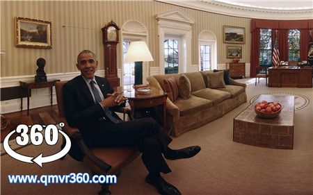360°全景VR视频：奥巴马带你游白宫VR美国白宫参观_超清 4K 1102-04