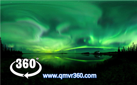 360°全景VR视频：邂逅阿拉斯加最美极光VR北极光线风景_超清 4K-1115-07