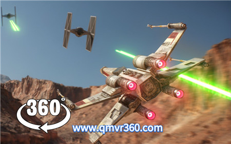 360°全景VR视频：星球大战-驾驶X翼战斗机VR体验战斗_超清 4K-1115-11