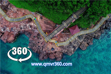 360°全景VR视频：火山丹屏五色涠洲-北海涠洲岛VR影片旅游宣传片 超清4K 1114-05