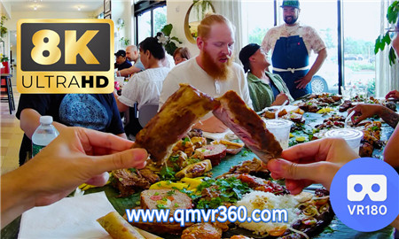 180°全景VR视频：体验菲律宾传统美食Kamayan盛宴VR全景菲律宾美食狂欢节聚餐 太美味了 超清8K 1215-15