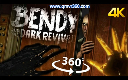 360°全景VR视频：恐怖冒险游戏班迪与暗黑重生威尔逊更可怕VR奥黛丽工作室探险惊悚鬼怪360全景 超清4K 0311-08