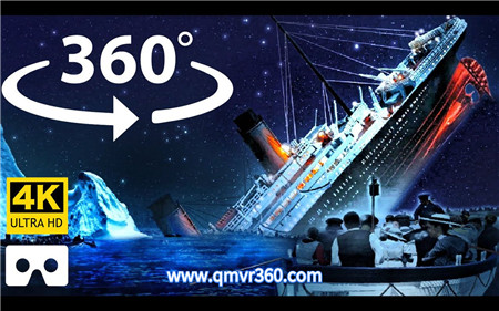 360°全景VR视频：泰坦尼克号沉没VR体验360°全景游轮沉没灾难 超清4K 0311-03