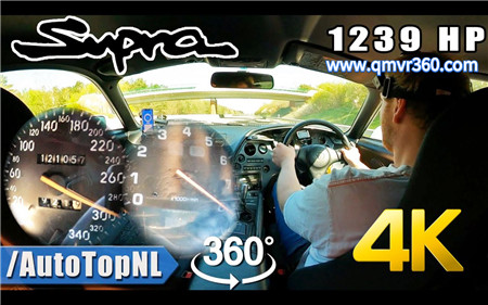 360°全景VR视频：试驾丰田SUPRA 2JZ 1239马力 不限速高速公路极速狂飙VR赛车 超清4K 0312-01