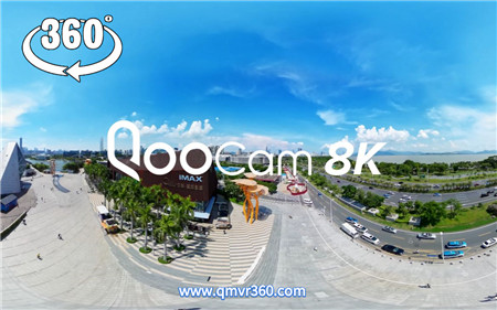 360°全景VR视频：全景航拍360俯视深圳欢乐海岸景观VR换个角度看世界在空中 超清4K 0418-12
