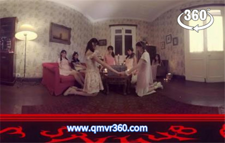 360°全景VR视频：SNH48 恐怖VR短片笔仙招魂 美女恐怖全景视频 0506-02