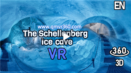 360°全景VR视频：雪伦伯格冰洞 探险 德国旅游溶洞冰川风景 超清8K 0625-03