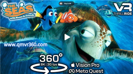360°全景VR视频：与尼莫和朋友们一起潜入大海8K VR水下冒险迪士尼 Epcot Meta Quest Apple Vision全景迪士尼动画沉浸式体验 超清8K 1124-19 .mp4