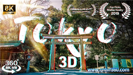 360°+3D全景VR视频：旅行 ✈️ 日本东京 ⛩️ 在3D 360度全景与音效VR体验中放松身心 超清8K 0120-22