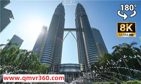 180°全景VR视频：吉隆坡双子塔（Petronas Twin Towers） 吉隆坡国家清真寺（National Mosque of Kuala Lumpur）超清8K 0821-11