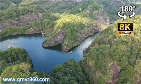 180°全景VR视频：冠豸山游船石门湖景区 大地之母 超清8K 0904-11